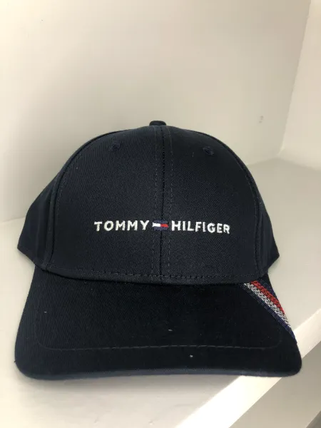 Men's T o m m y H i l f i g e r Cap (S-3)-Navy Blue	